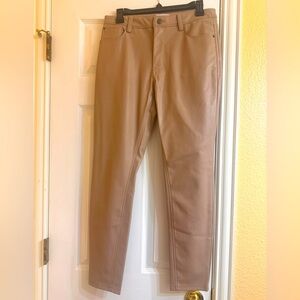 Kenzie Jeans - Sand Brown Pleather Pants